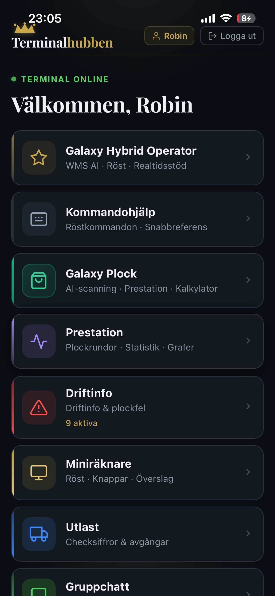 Terminalhubben PWA