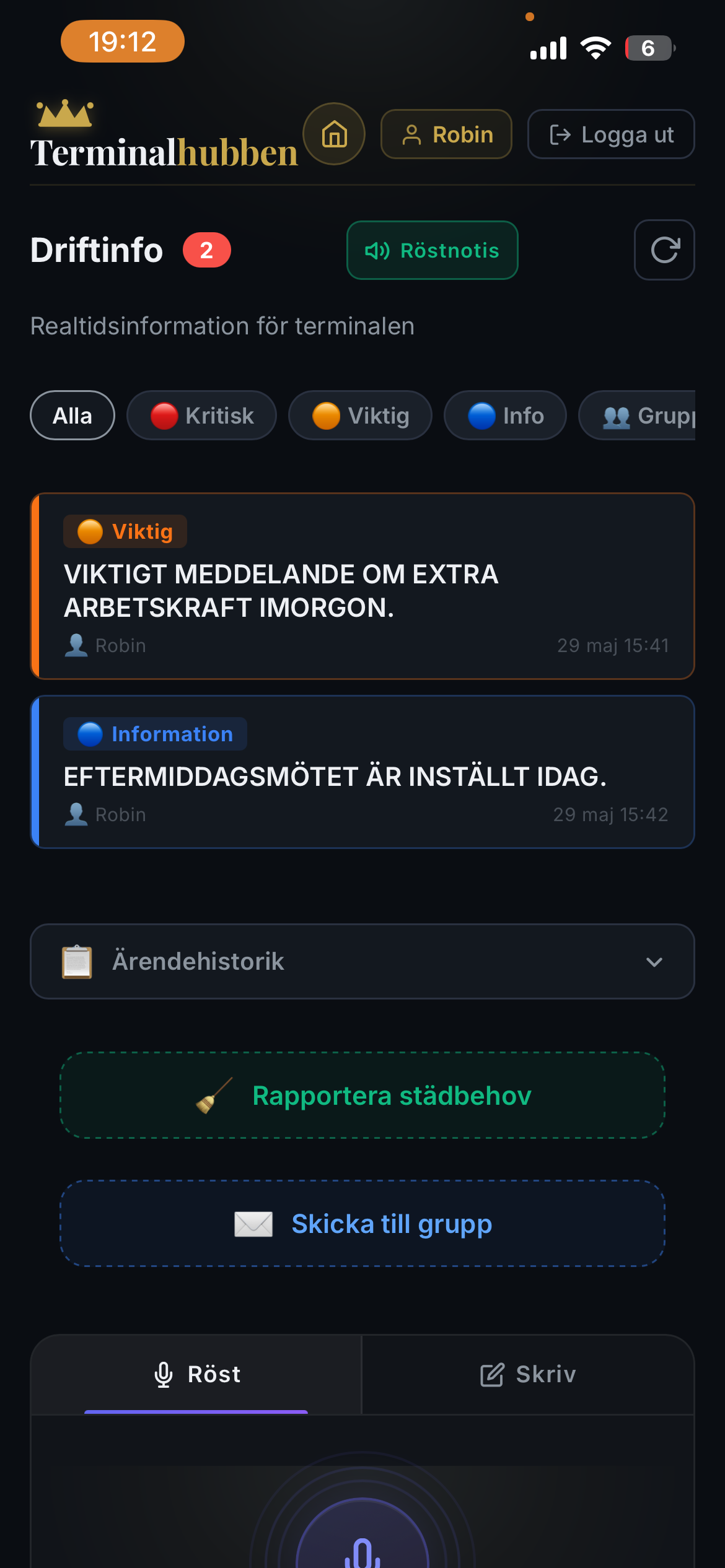 Driftinfo